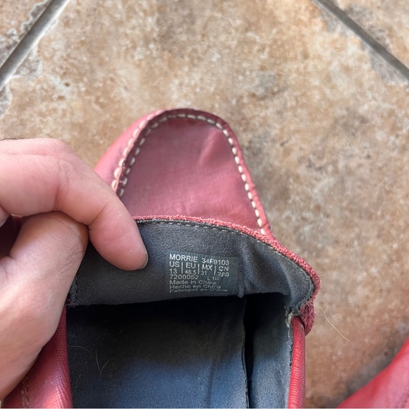 Calvin Klein Men’s Dress Shoes Loafers Maroon Size 13 - Picture 3 of 5